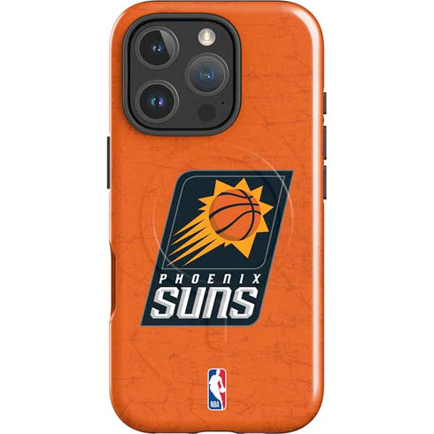NBA Phoenix Suns Distressed iPhone 16 Pro Magsafe Impact Case